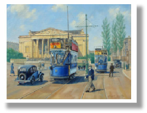 Postcard #6 - "Trams at the Victoria Rooms"